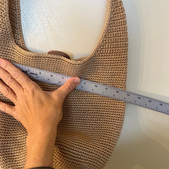 Sak Crochet Woven Shoulder Bag Brown/Beige, Medium New Without Tags - Picture 7 of 10